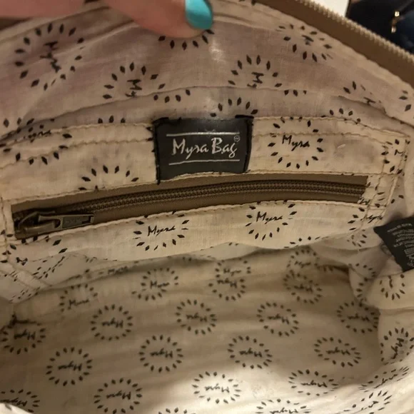 Myra Bag Brown and Multicolor Crossbody Bag - Picture 8 of 10